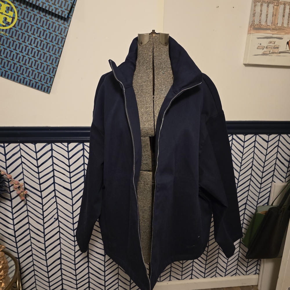 H&M Men's Dark Blue Lightweight Jacket